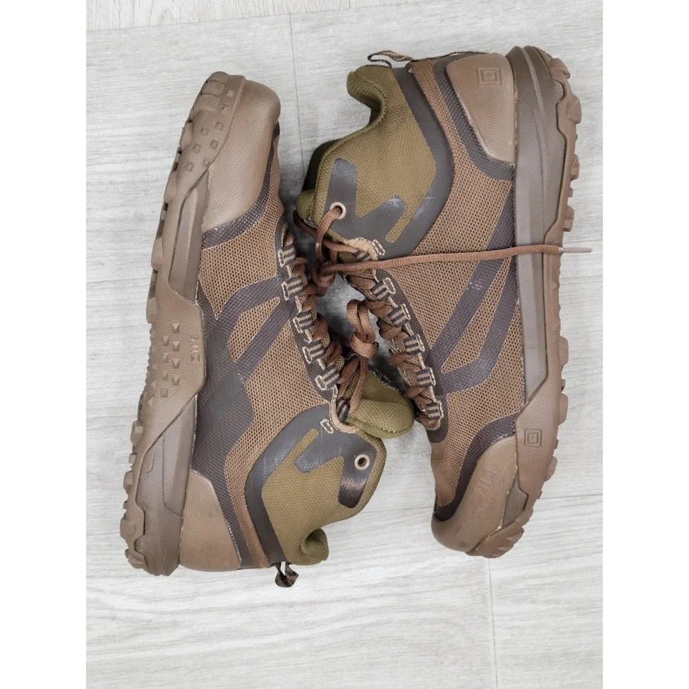 5.11 Tactical A/T Mid Boots Men's Size 10 Dark Coyote Hiking Outdoor Shoes
